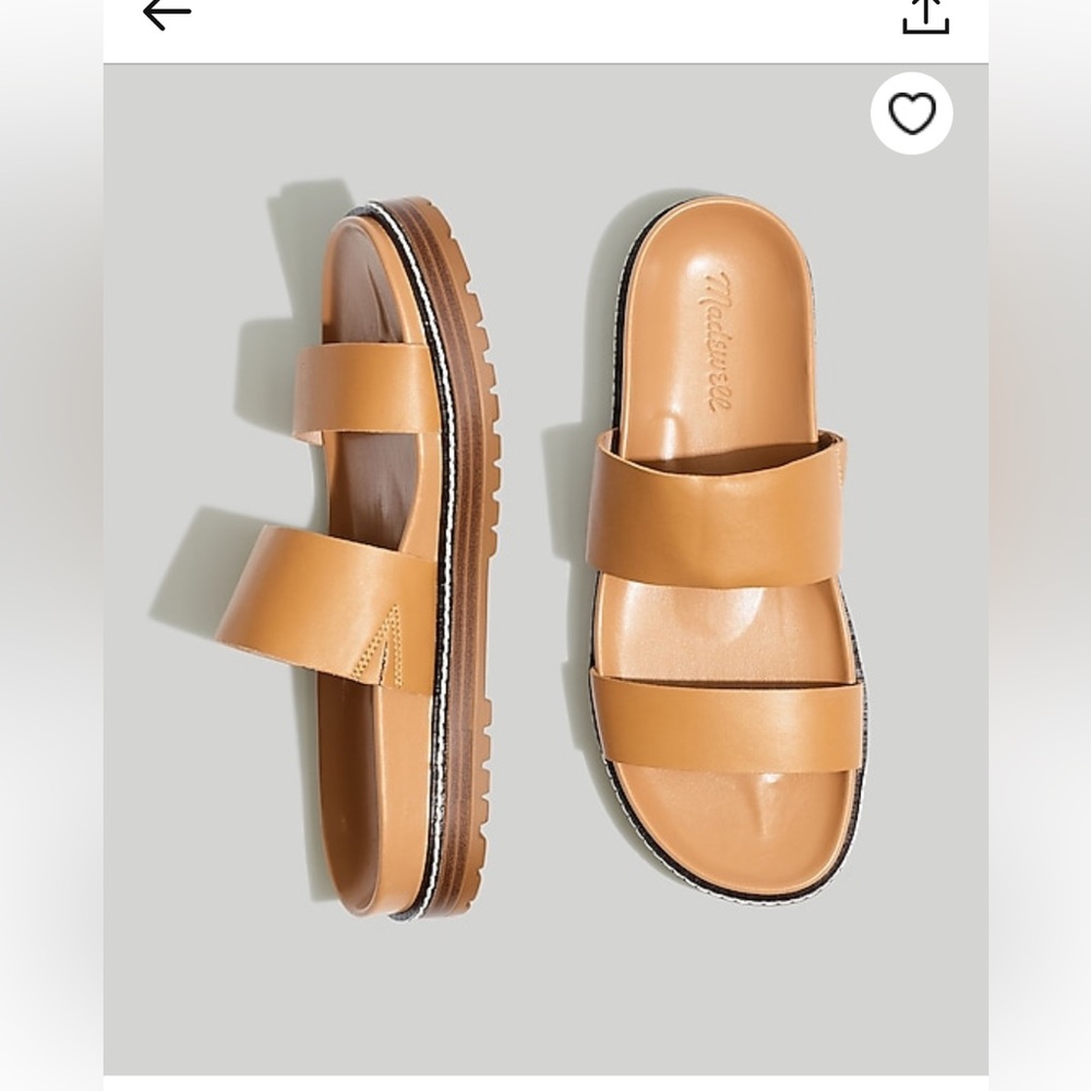 Charley double strap sandals by Madewell